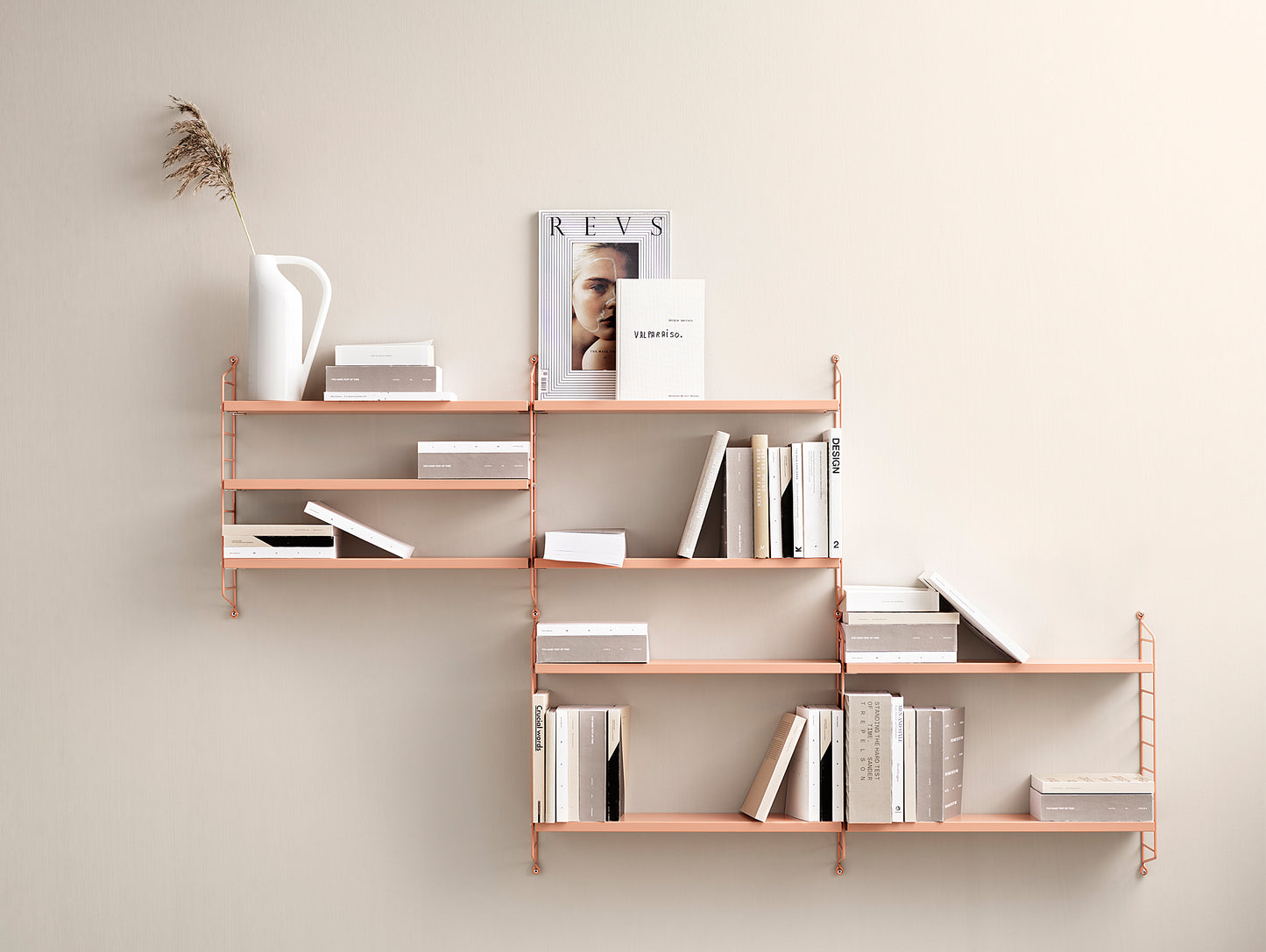 String Pocket Shelving - Blush