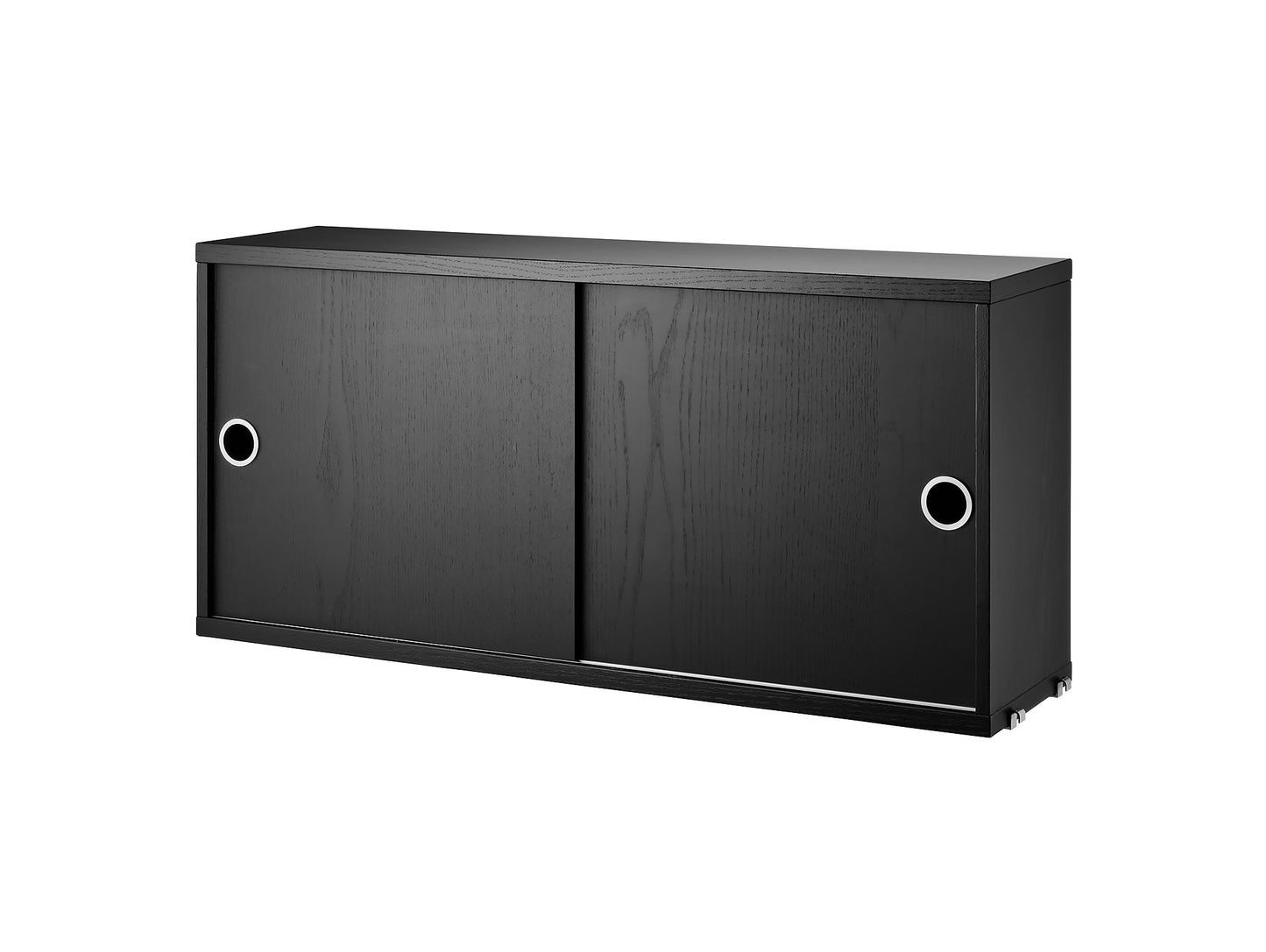 String System Shallow Cabinet - Black Ash