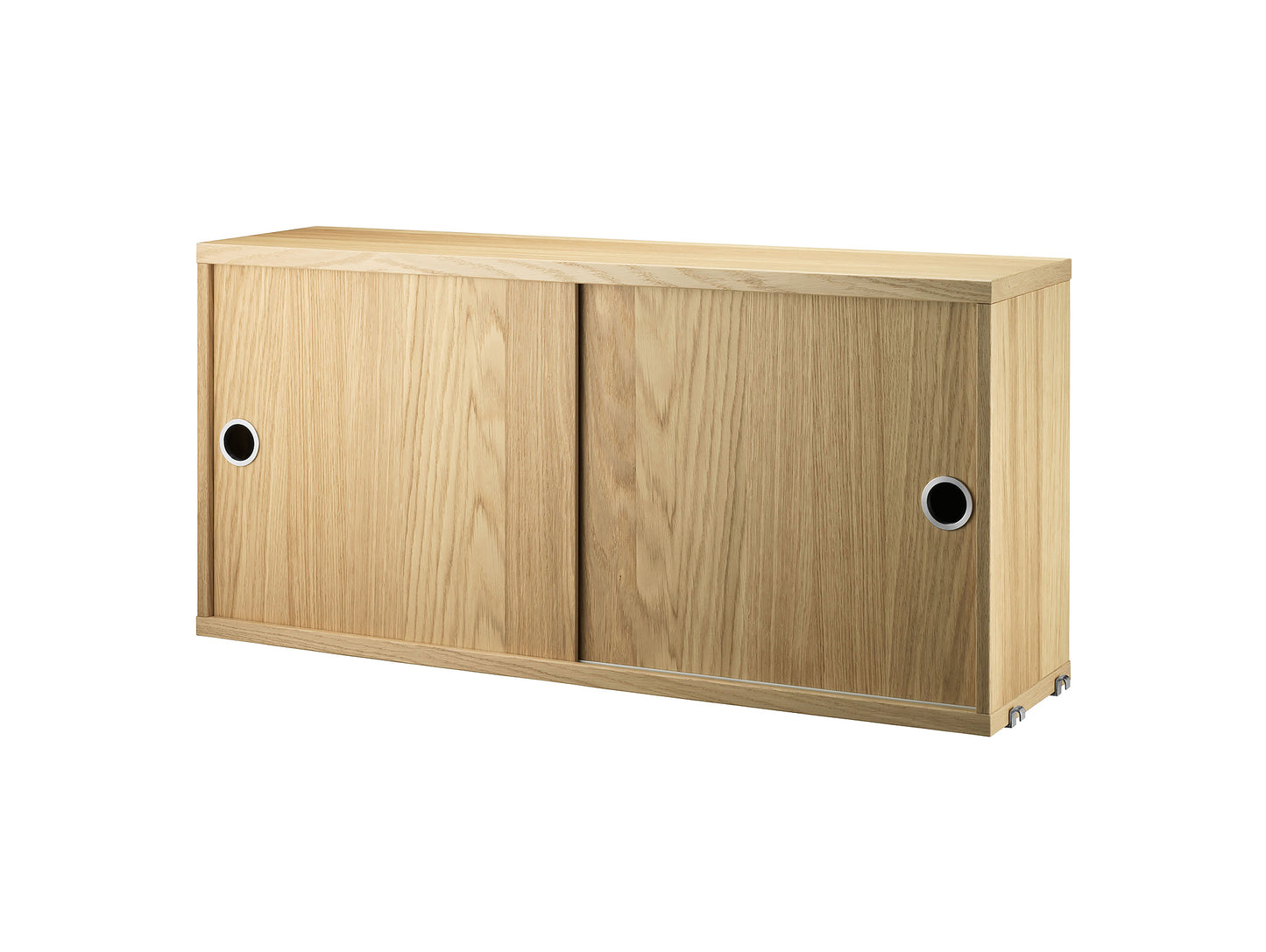 String System Shallow Cabinet - Oak