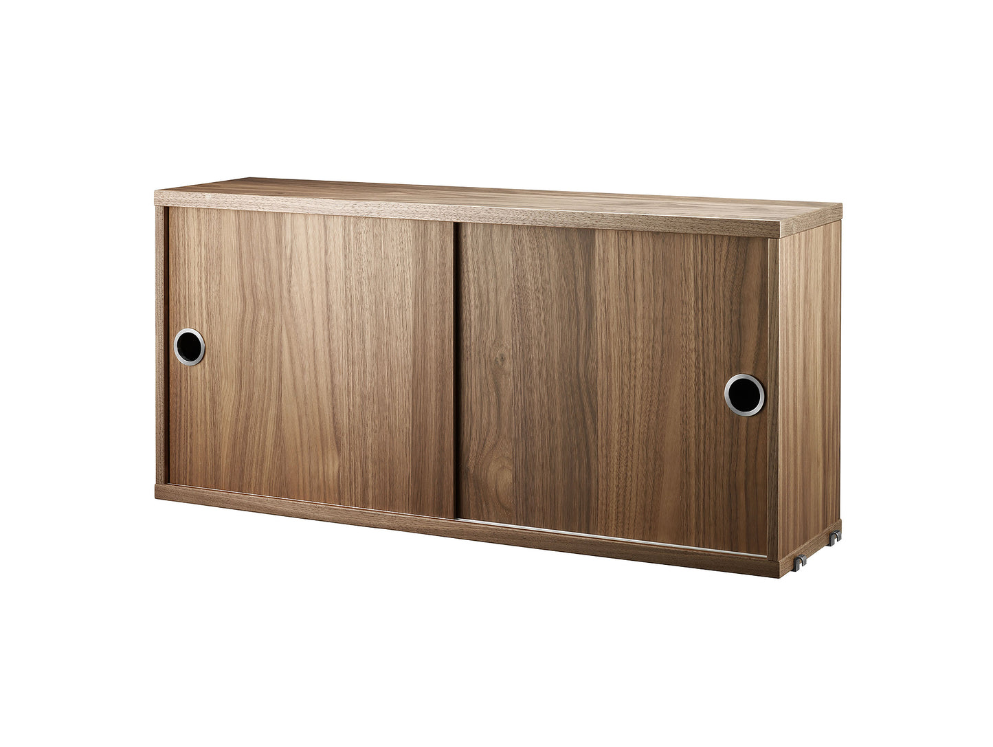 String System Shallow Cabinet - Walnut