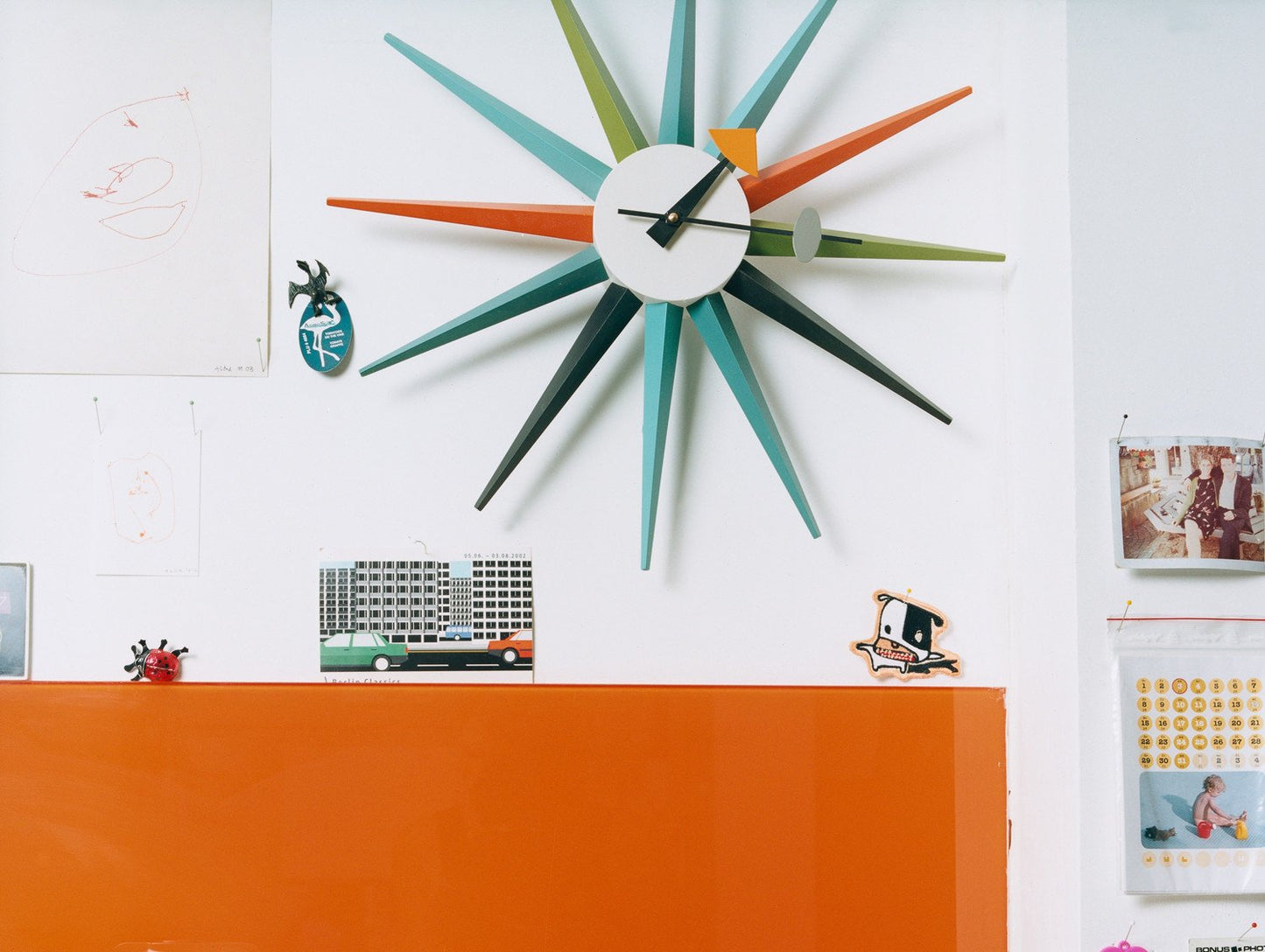 George Nelson Sunburst Wall Clock