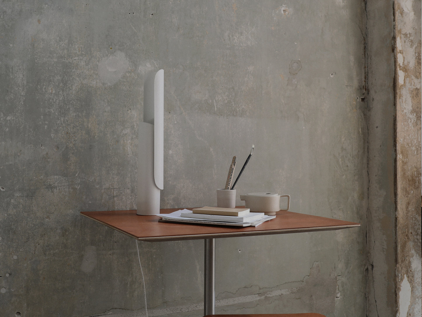 T Lamp by Frama - White Powder Coated Steel