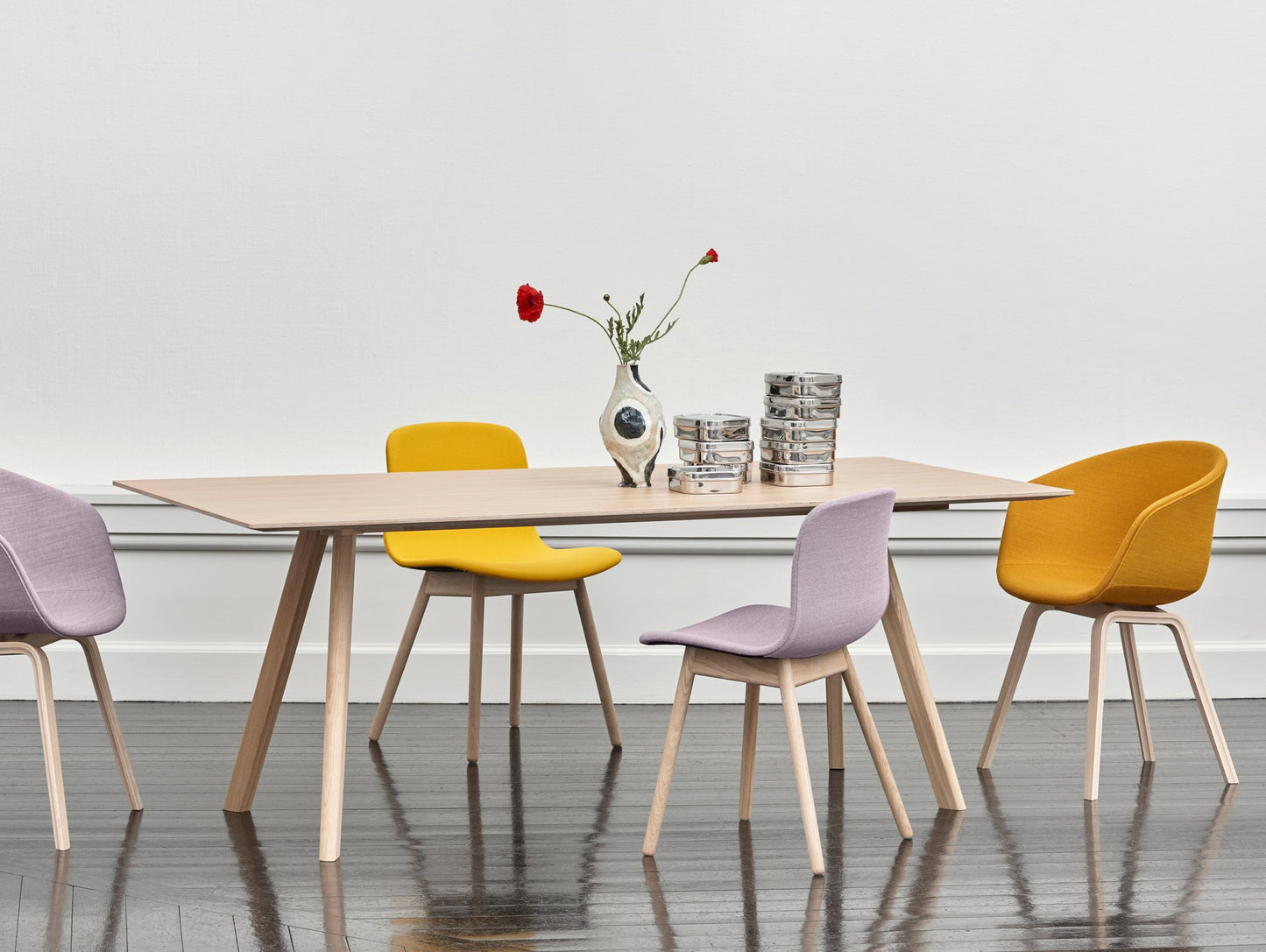 Copenhague Dining Table CPH30 by HAY - Matt Lacquered Oak