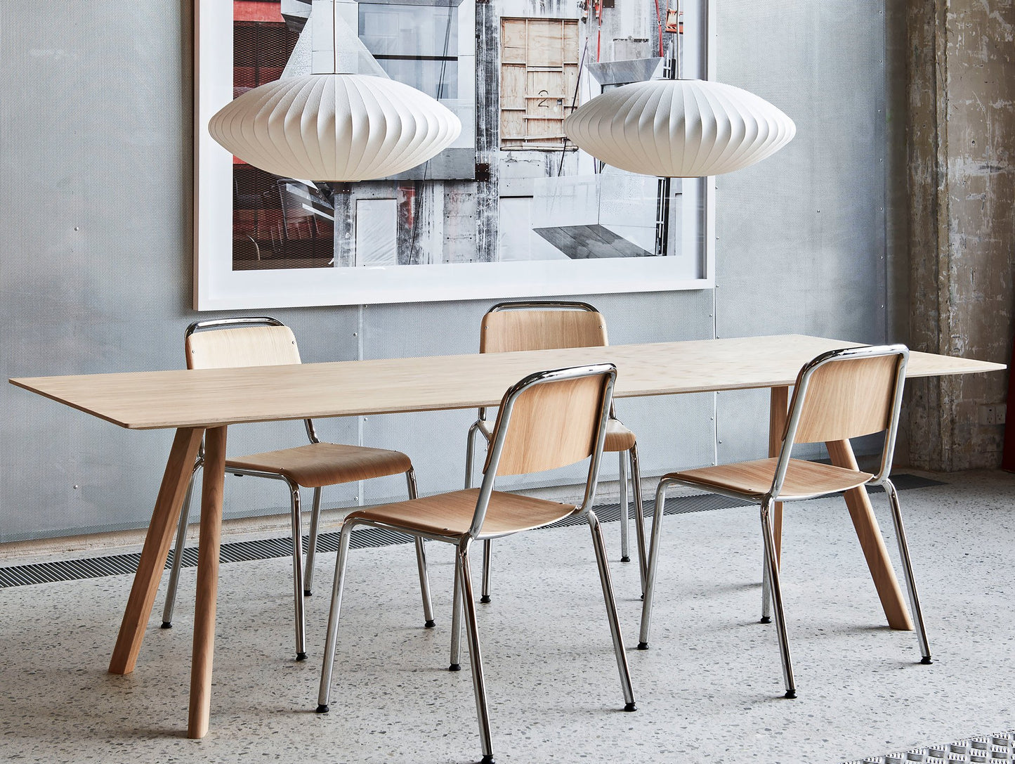 Copenhague Dining Table CPH30 by HAY - Matt Lacquered Oak