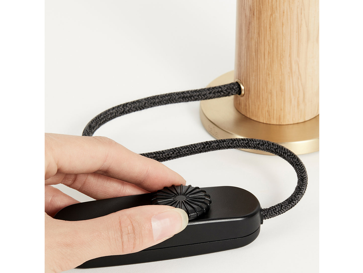 Oak Knuckle Table Lamp by Tala