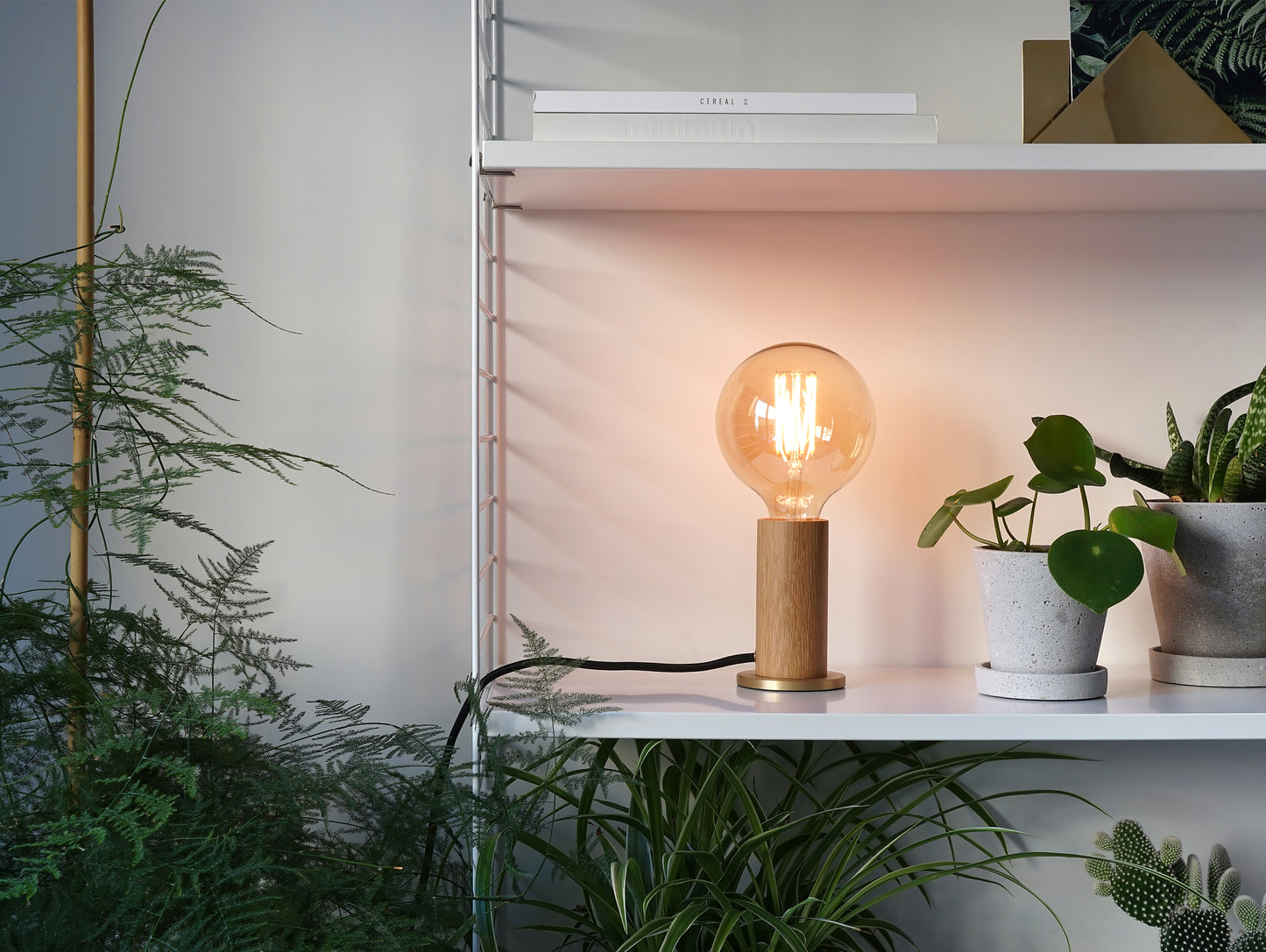 Oak Knuckle Table Lamp by Tala