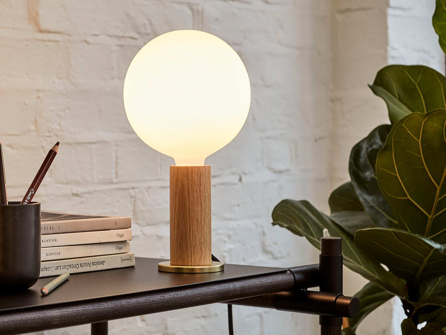 Oak Knuckle Table Lamp by Tala