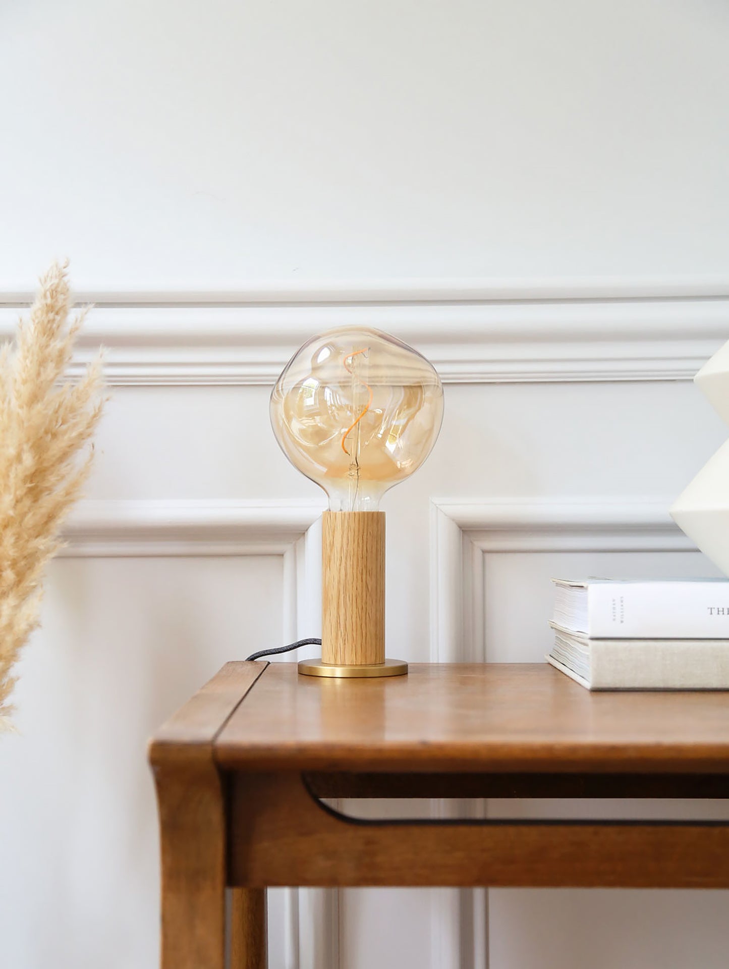 Oak Knuckle Table Lamp by Tala