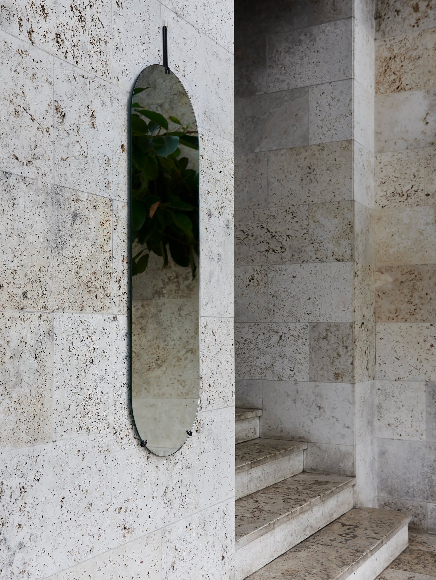 Moebe Tall Wall Mirror - Black