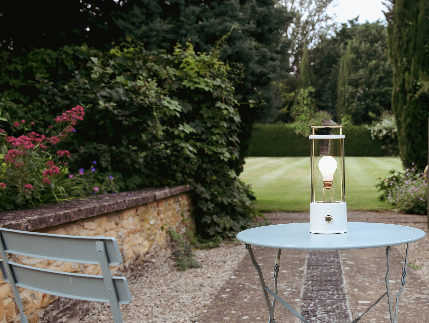 The Muse Portable Lamp in Candlenut White by Tala