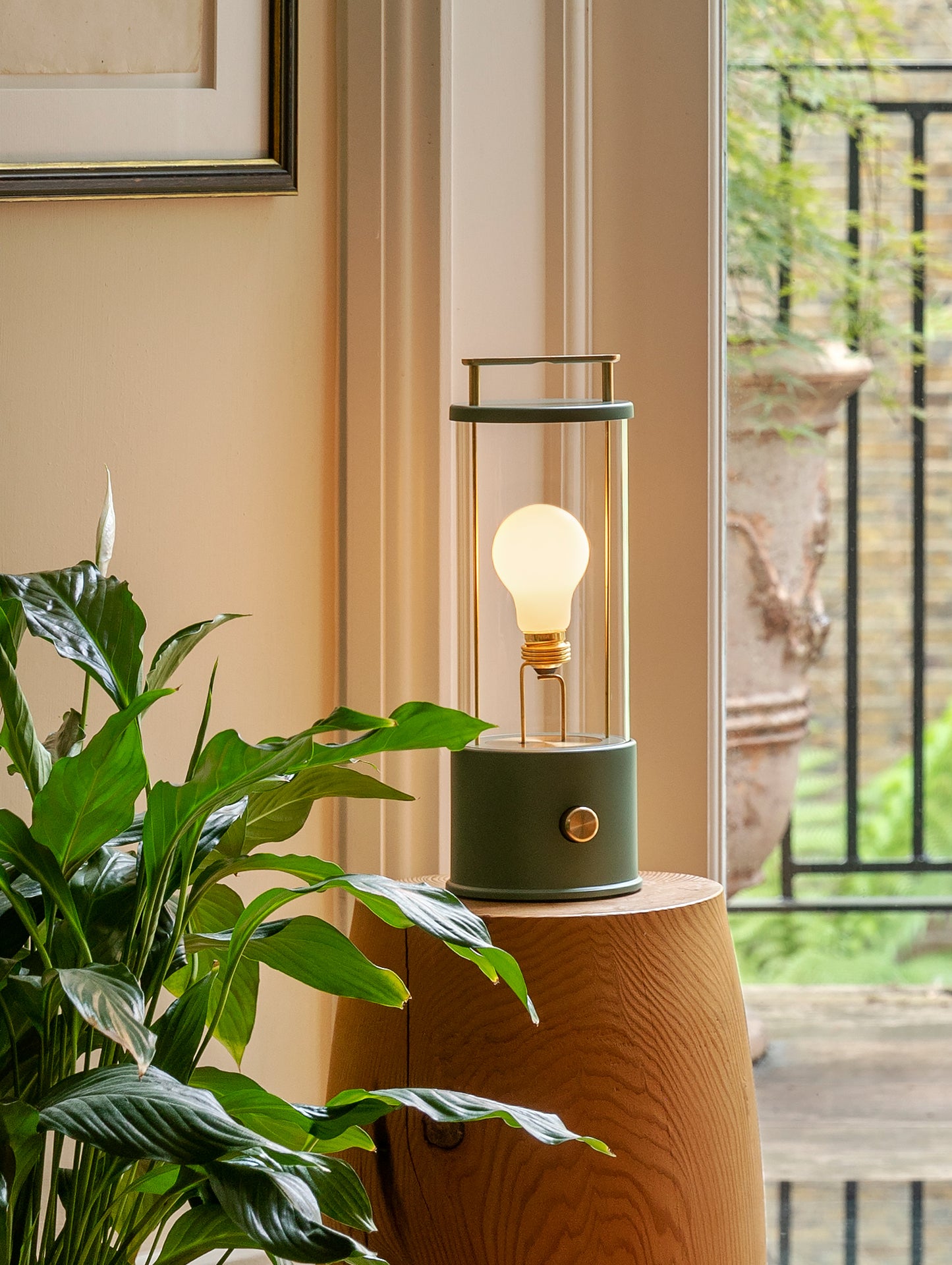 The Muse Portable Lamp in Pleasure Garden Green by Tala