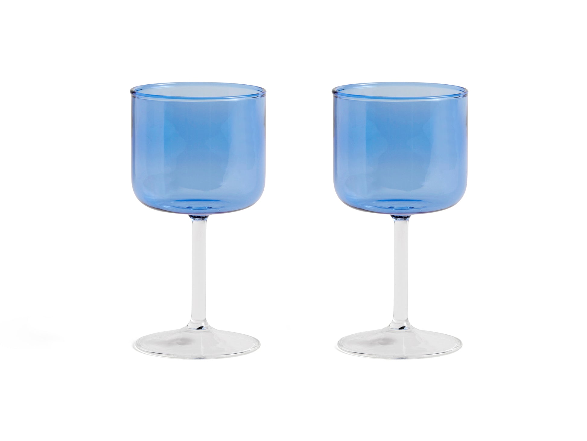 Tint Wine Glasses (Blue and Clear) - Set of 2 by HAY