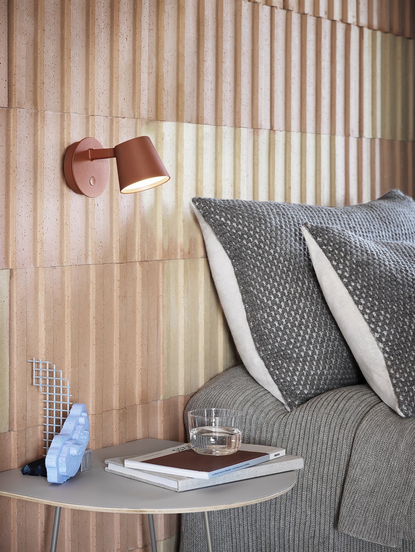 Copper Brown Tip Wall Lamp by Muuto