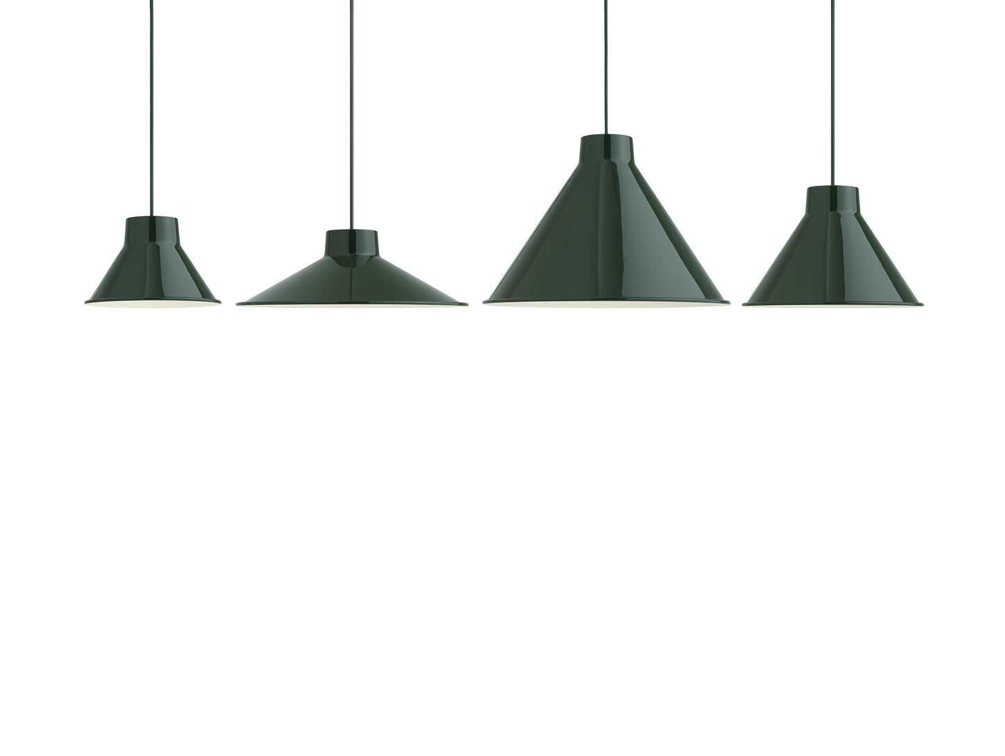 Top Pendant Lamp Family by Muuto - Dark Green