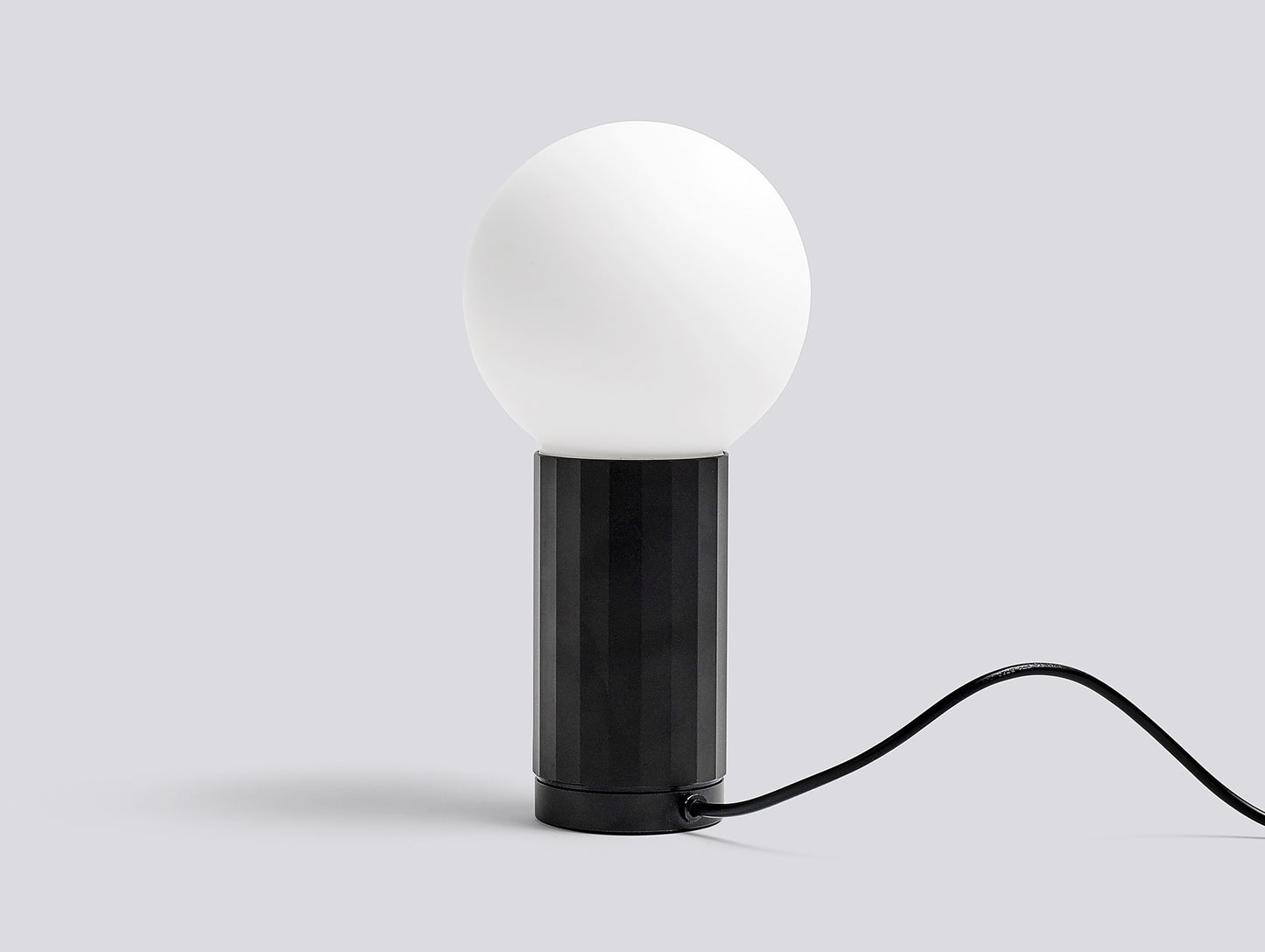 Black Turn On Lamp by HAY