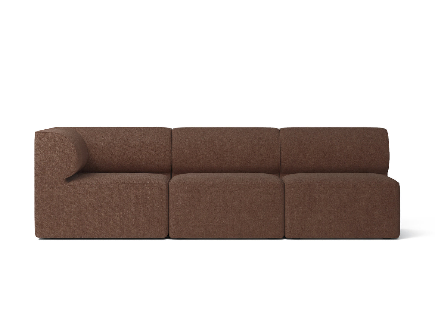 Eave 3-Seater Left Corner Modular Sofa 86 by Menu - UK Boucle 21 Bordeaux