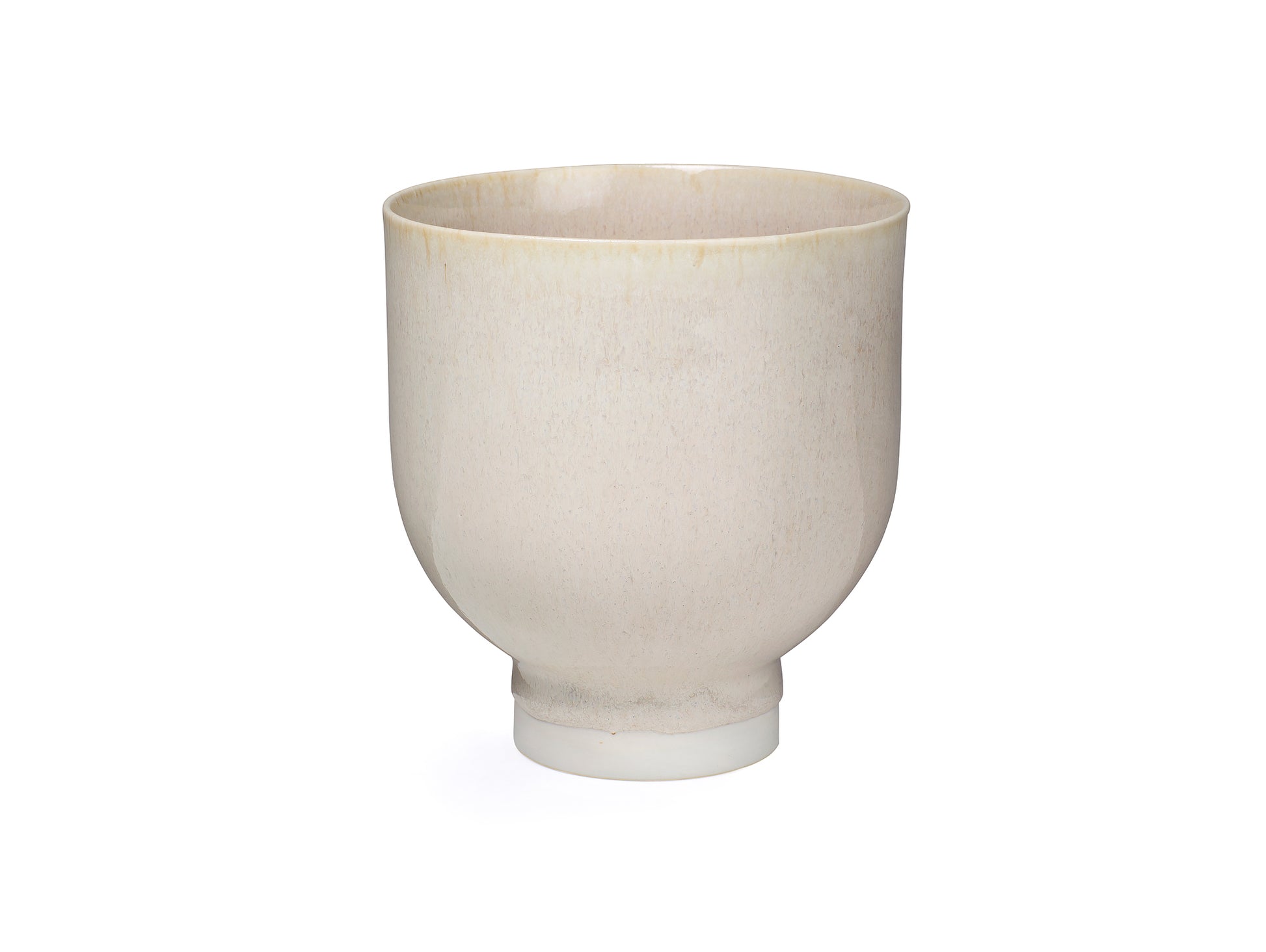 White Unico Flowerpot by Kahler