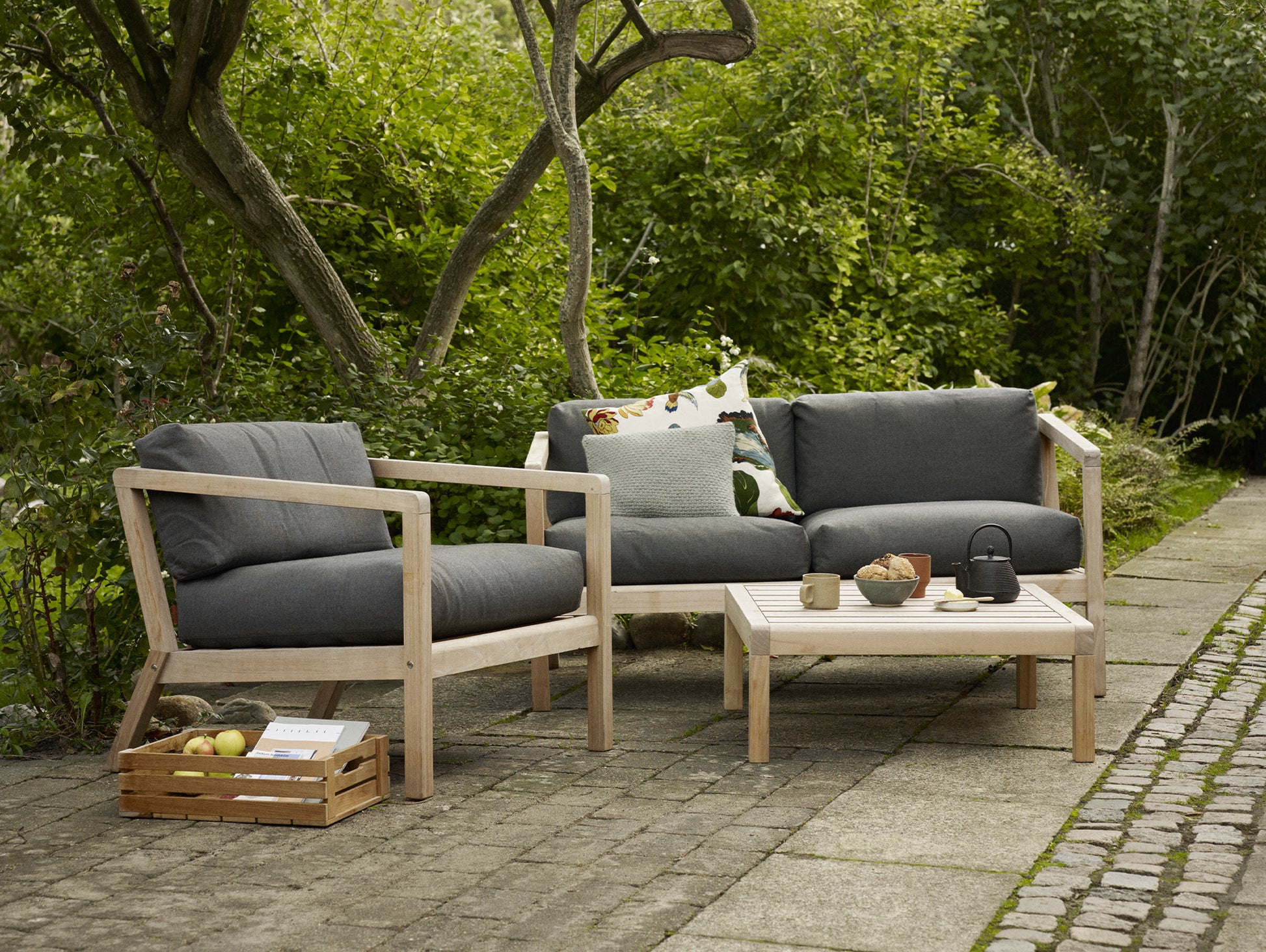 Virkelyst 2-Seater Sofa by Skagerak - Charcoal