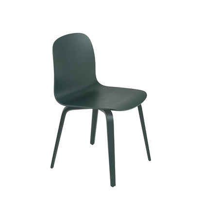 Visu Chair Wood Base by Muuto - Dark Green Ash