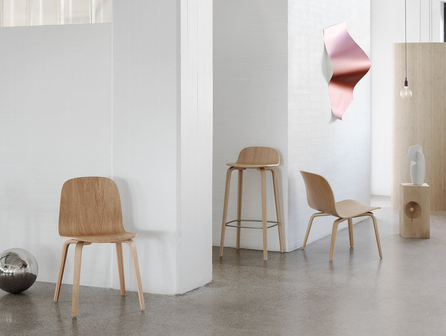 Visu Lounge Chair by Muuto - Natural Oak