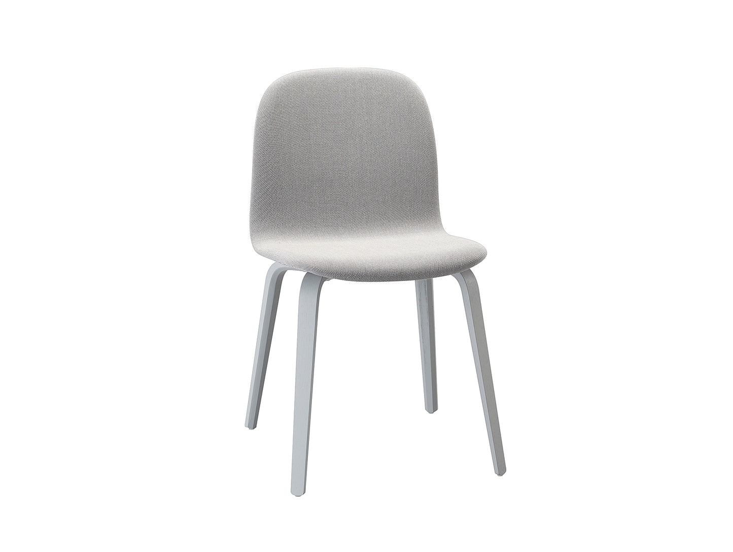 Grey Legs / Steelcut Trio 133 Visu Chair Wood Base Upholstered - Set of 2 by Muuto