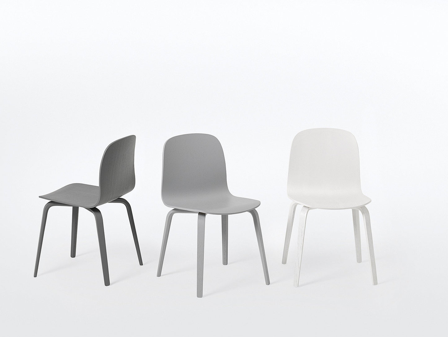 Visu Chair Wood Base - Set of 2