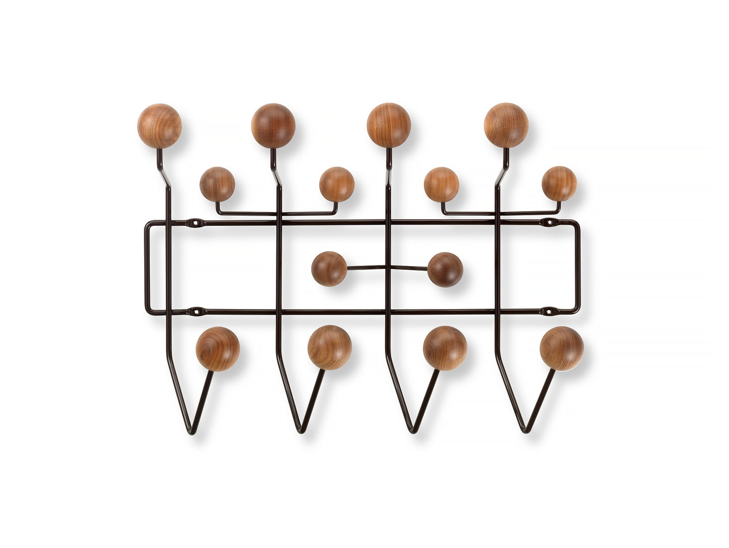 Vitra Eames Hang It All - Walnut and Chocolate