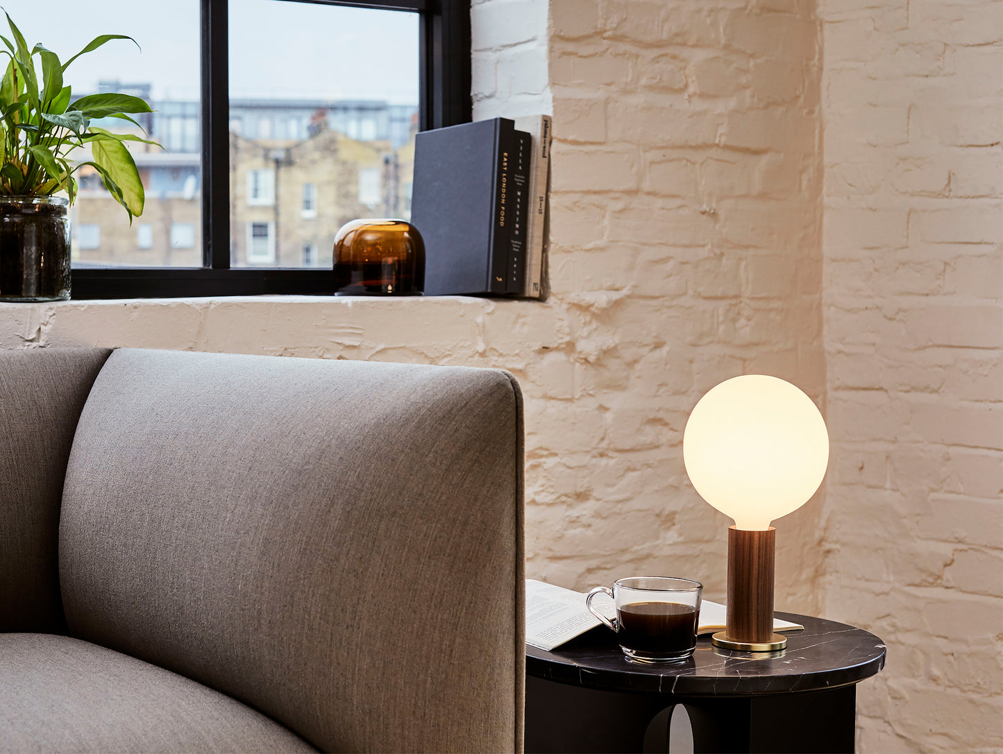Walnut Knuckle Table Lamp by Tala