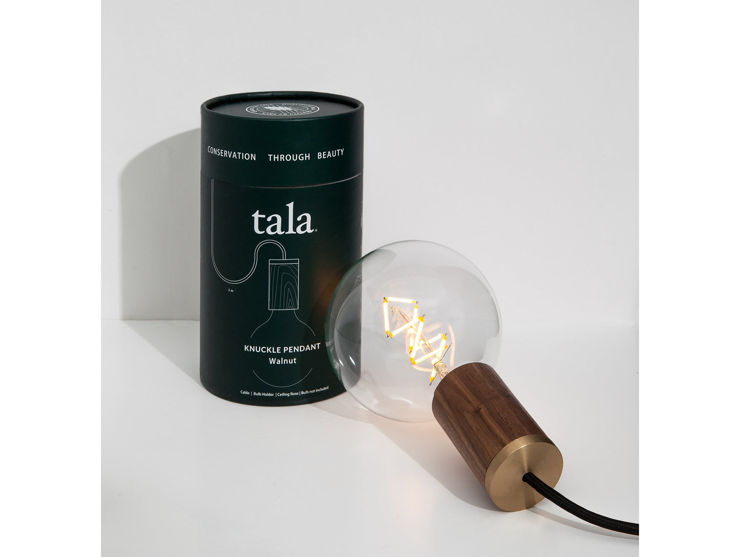 Walnut Knuckle Pendant by Tala