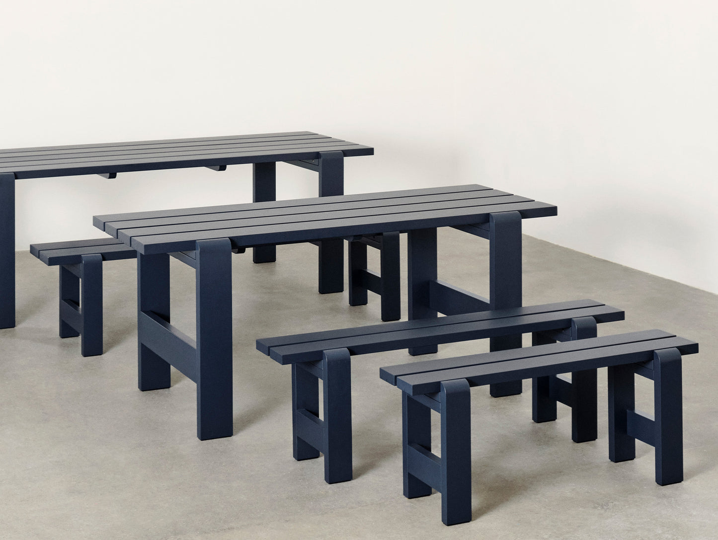 Weekday Bench by HAY - Steel Blue