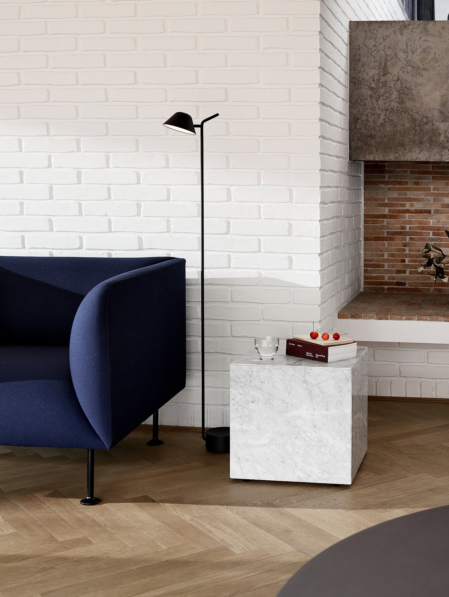 Plinth Cubic - Carrara Marble - by Menu