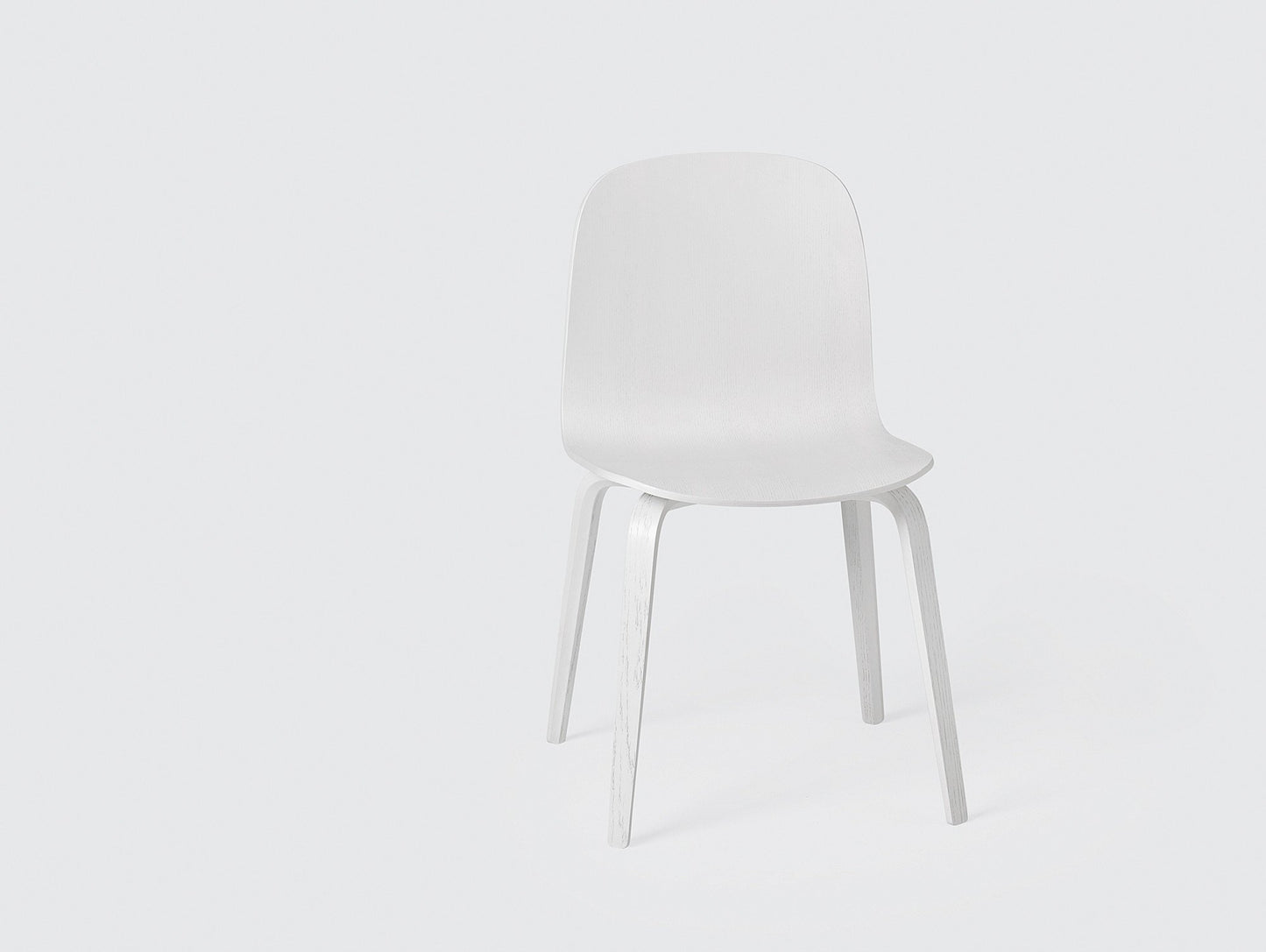 Visu Chair Wood Base by Muuto - White Ash