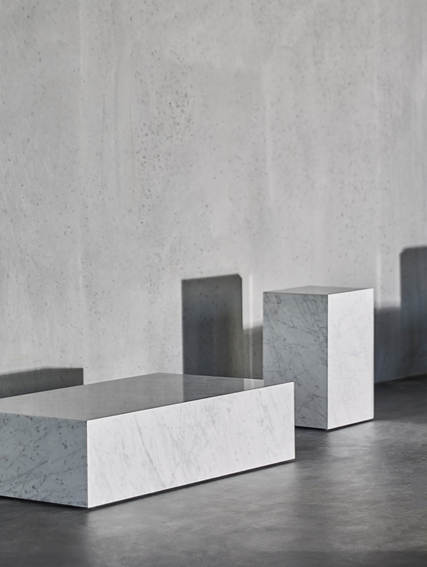 Marble Plinths - Carrara Marble - by Menu