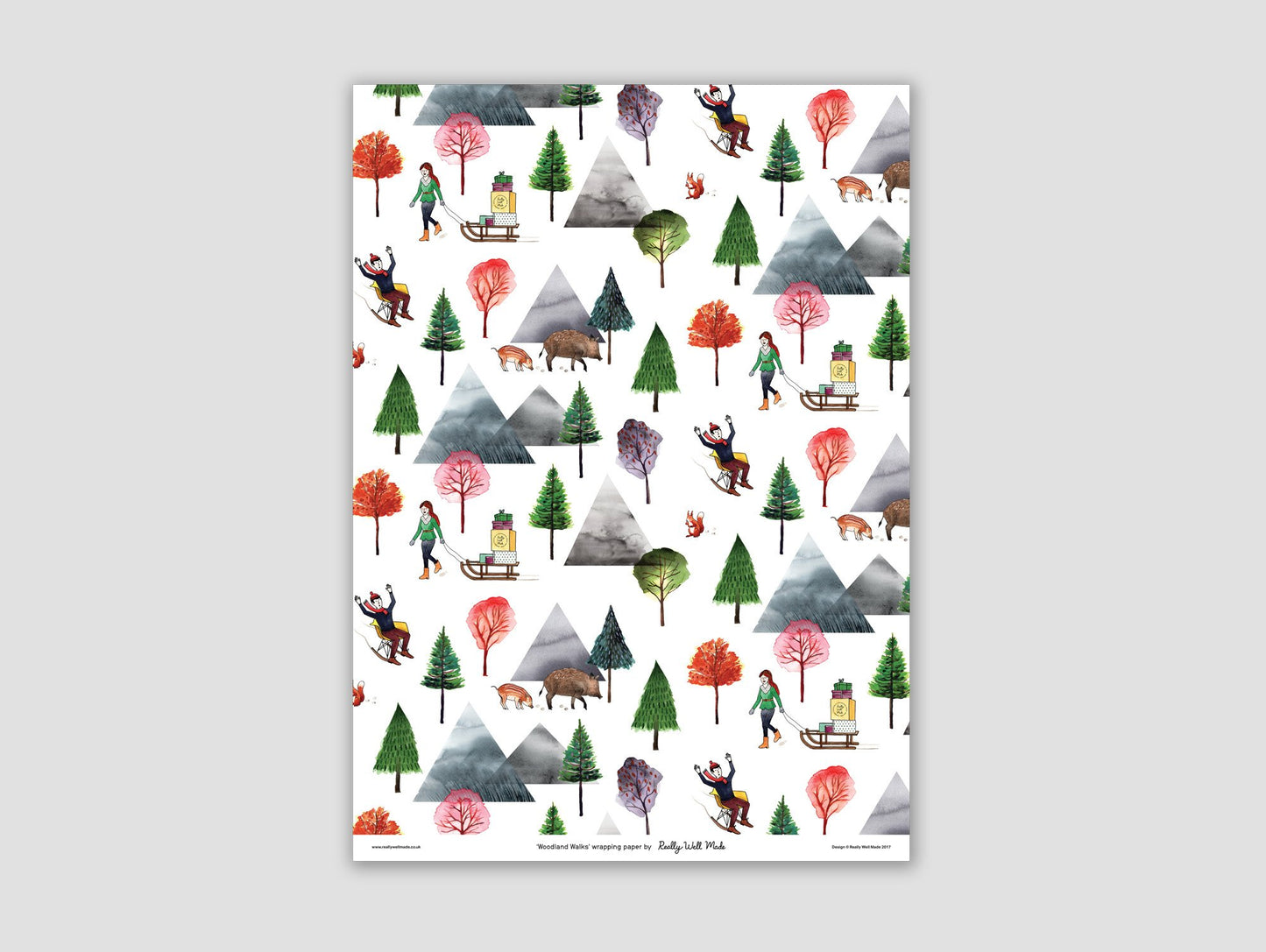 Woodland Walks wrapping paper by Really Well Made