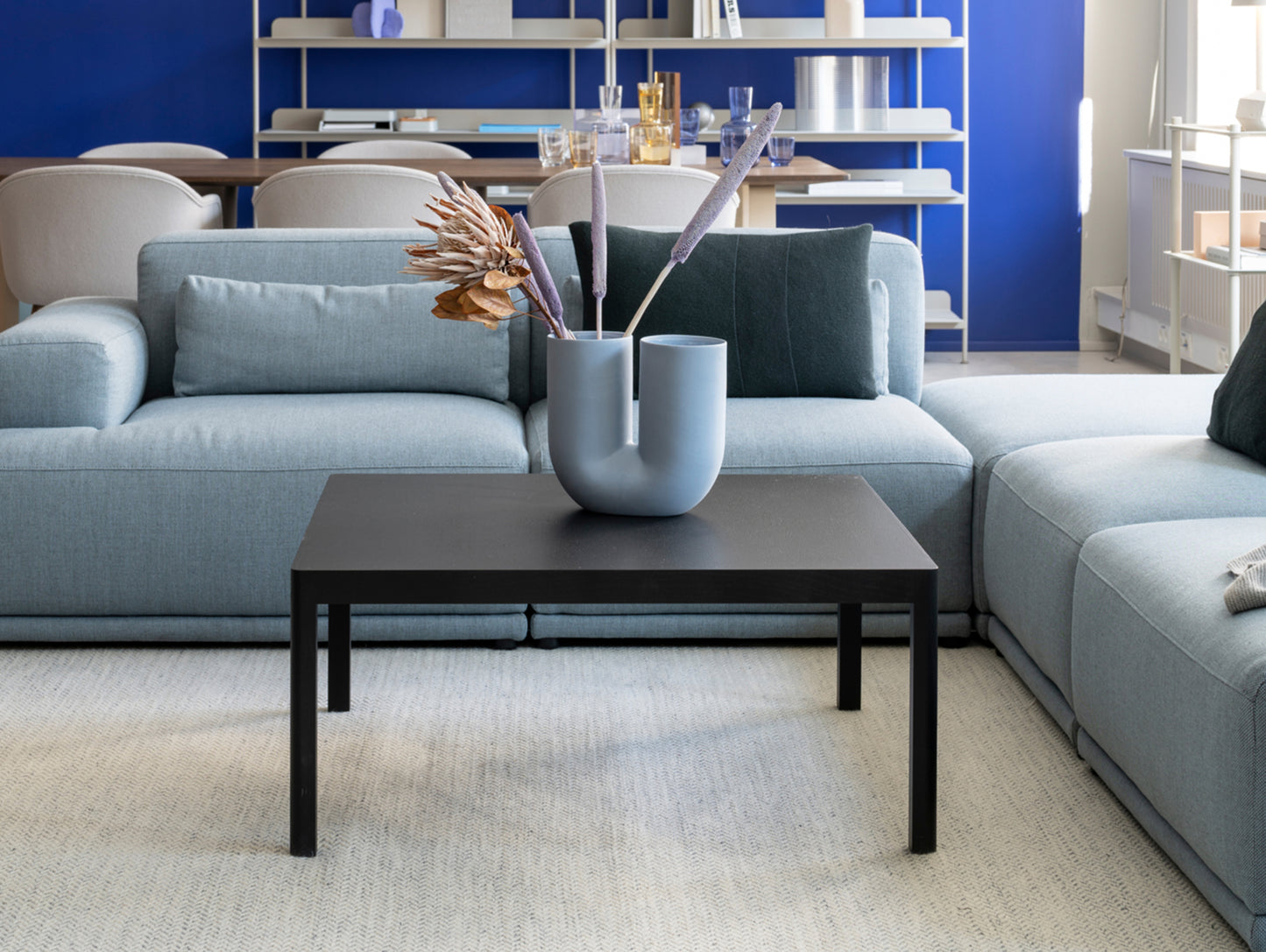 Workshop Coffee Table by Muuto - 86 x 86 cm / Black Lacquered Oak