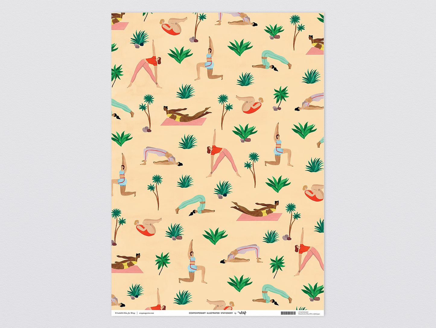 'Yoga' Wrapping Paper by Wrap