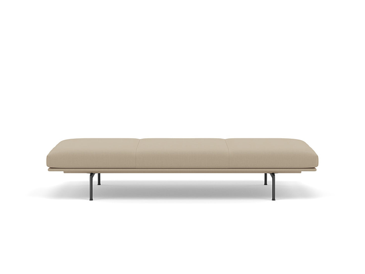 Outline Daybed - Black Aluminium Base / clara 248