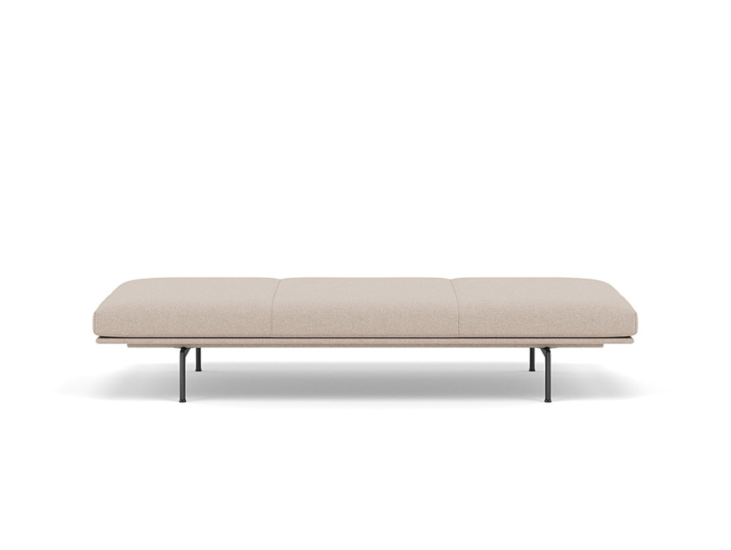 Outline Daybed - Black Aluminium Base / divina md 213