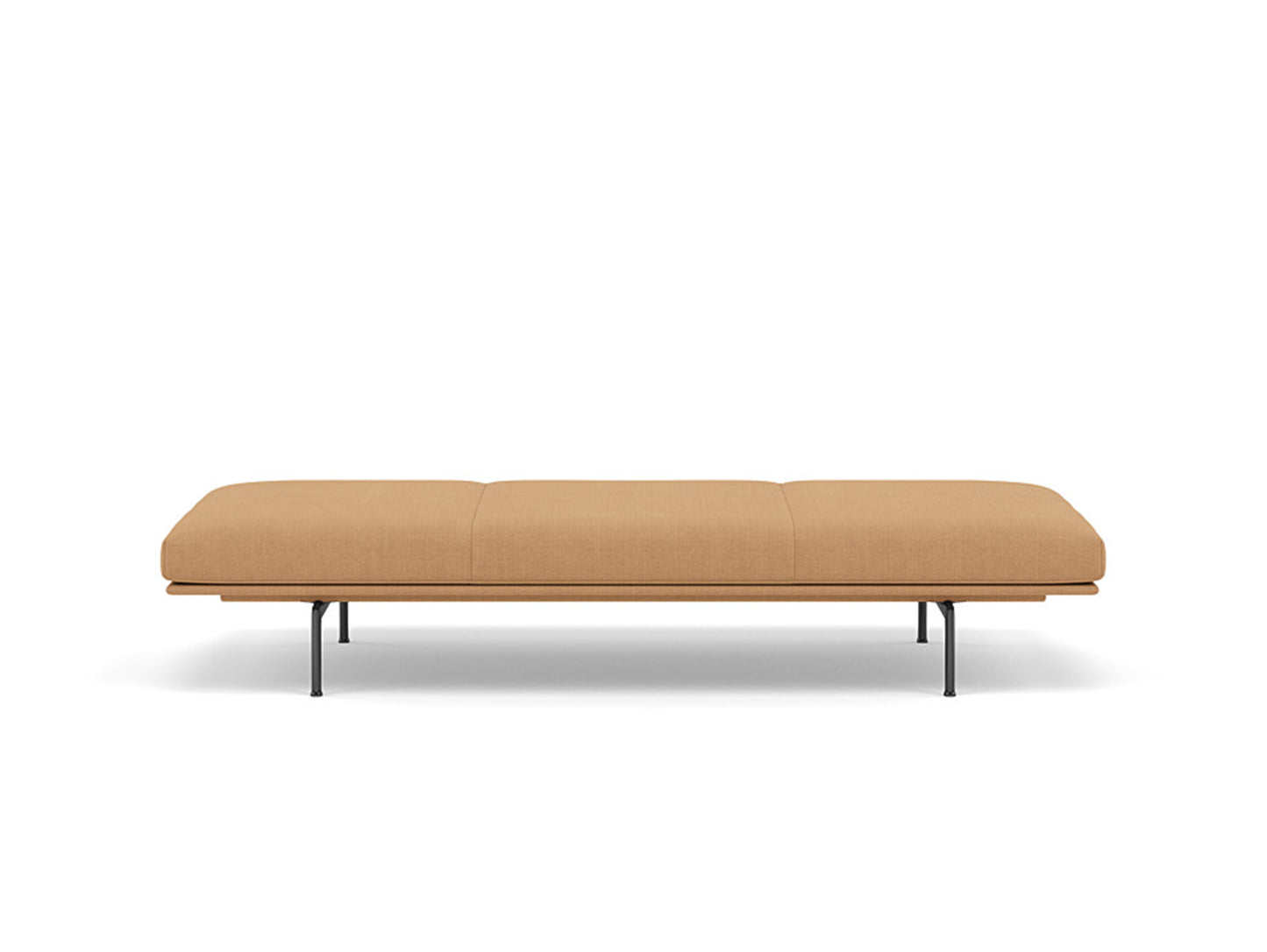 Outline Daybed - Black Aluminium Base / fiord 451