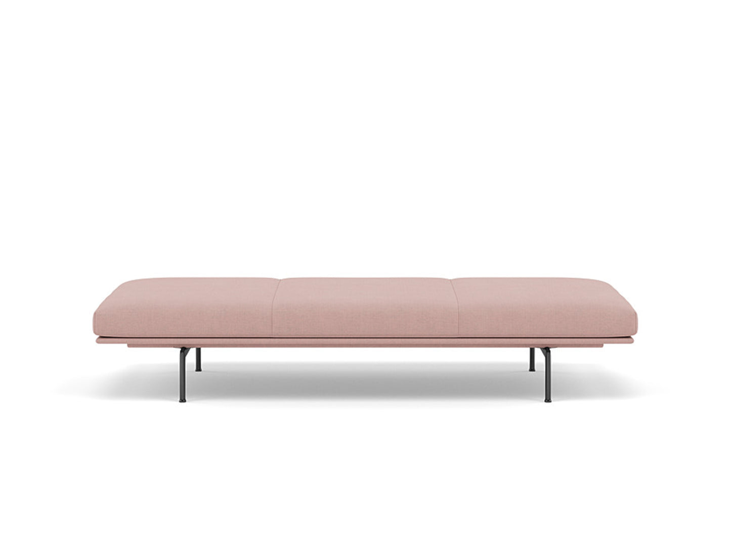 Outline Daybed - Black Aluminium Base / fiord 551