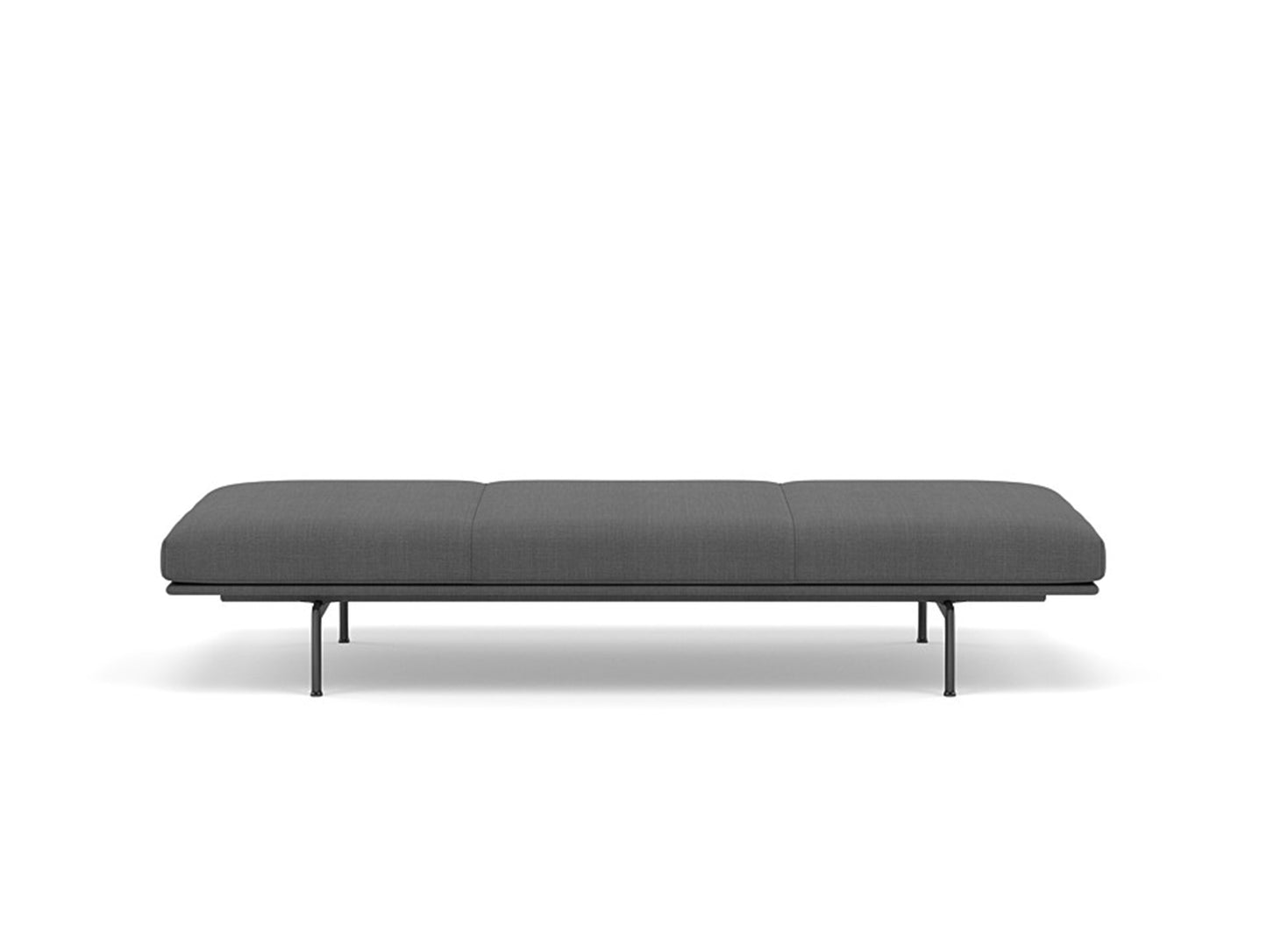 Outline Daybed - Black Aluminium Base / remix 163