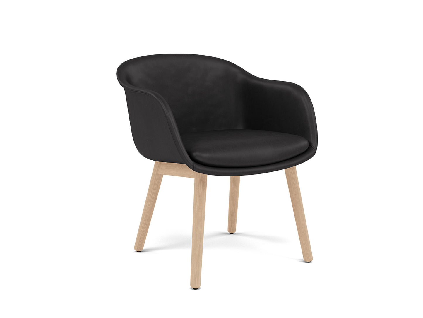 Fiber Conference Armchair - Wood Base