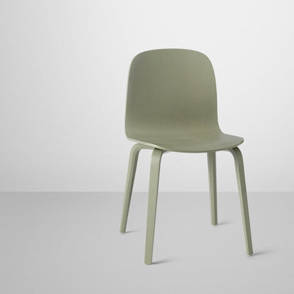 Visu Chair Wood Base by Muuto - Dusty Green Ash