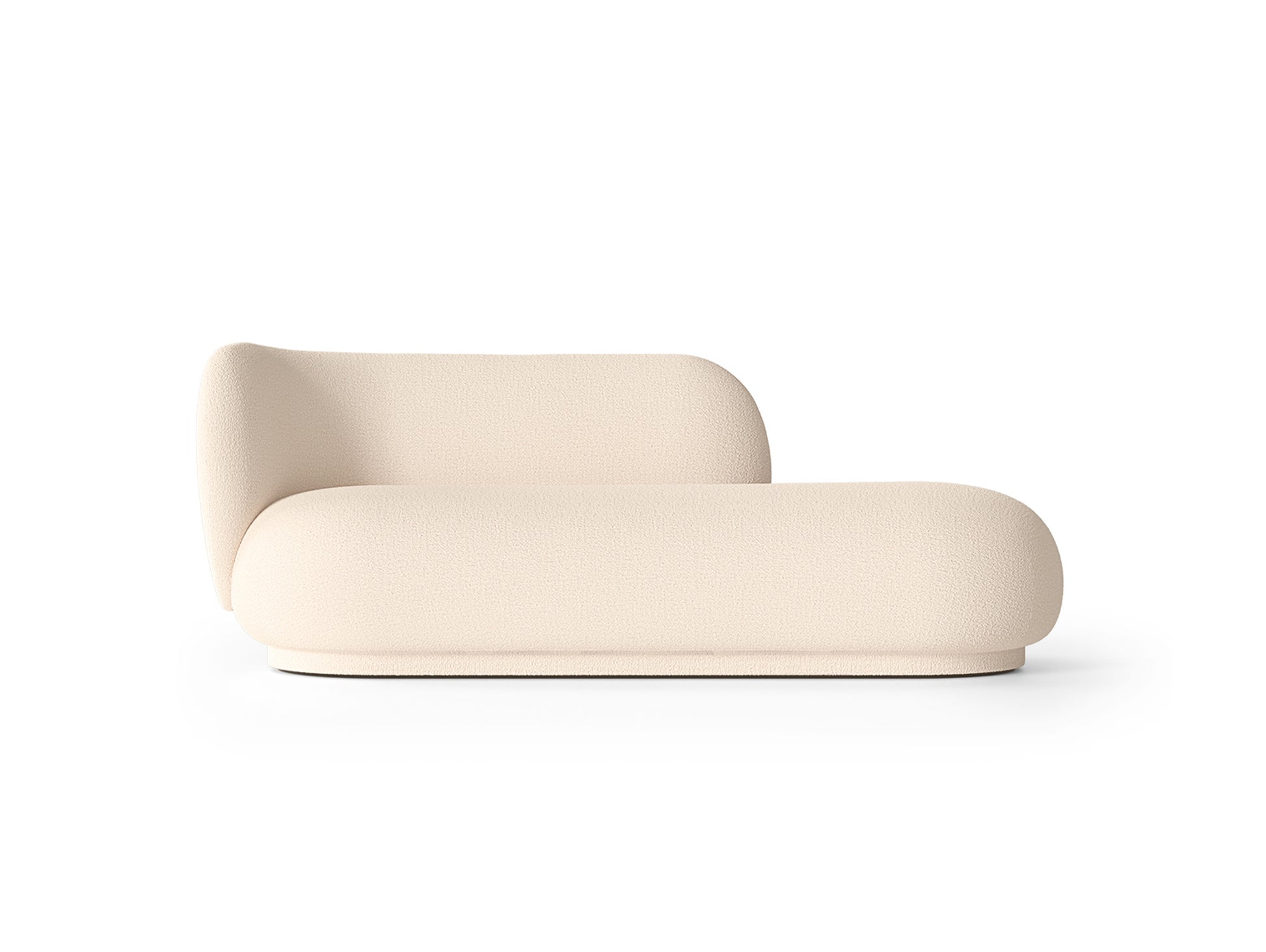 Rico Divan / Wool Boucle Off-White / Left Backrest / by Ferm Living