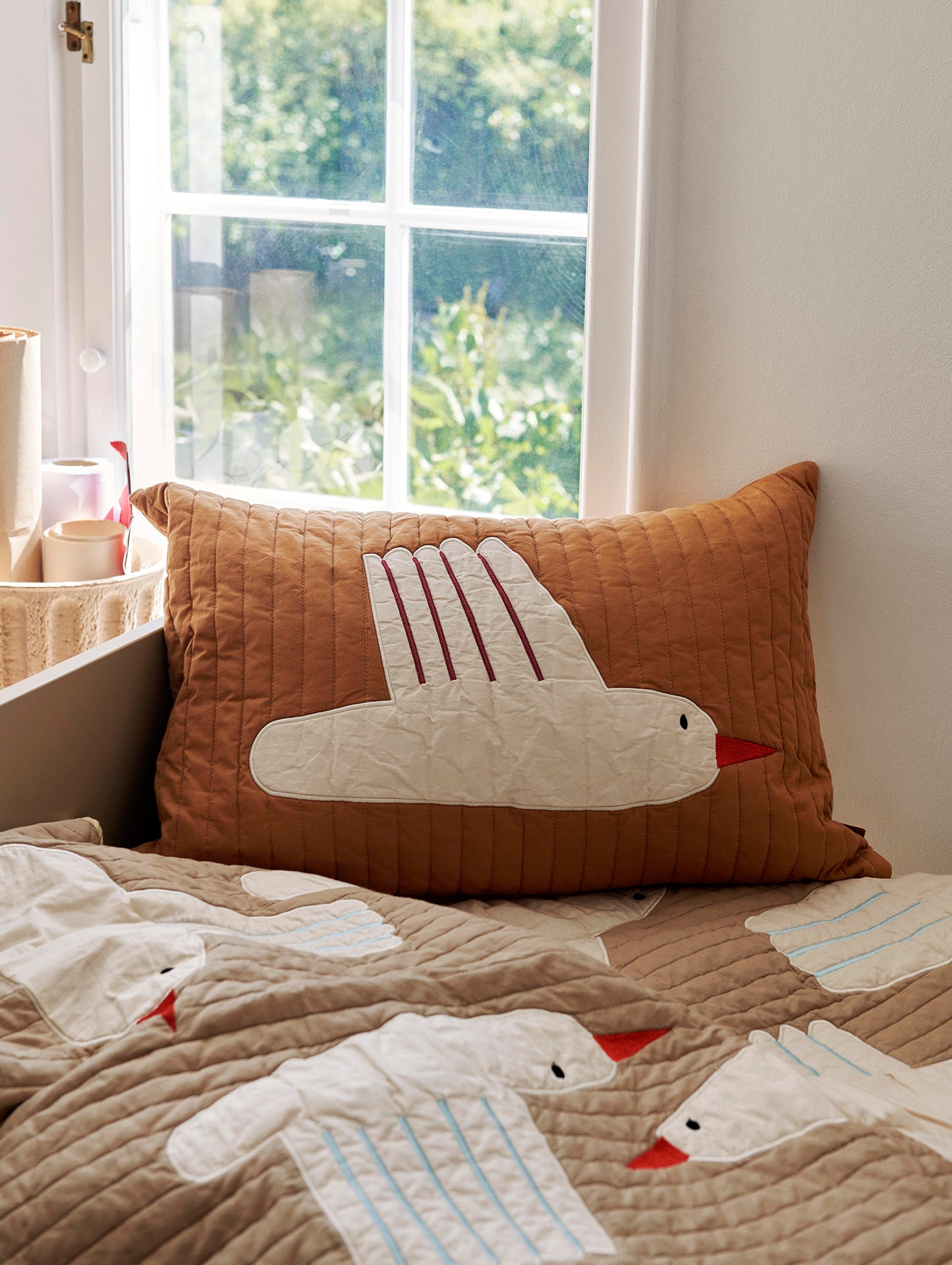 Bird Quilted Blanket by Ferm Living