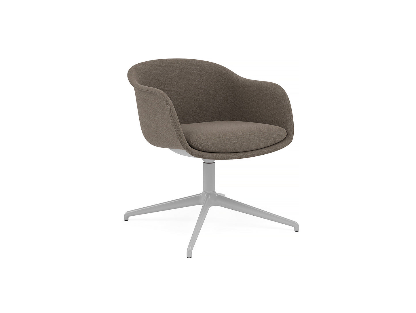 Fiber Conference Armchair with Swivel Base with Return by Muuto - canvas 264