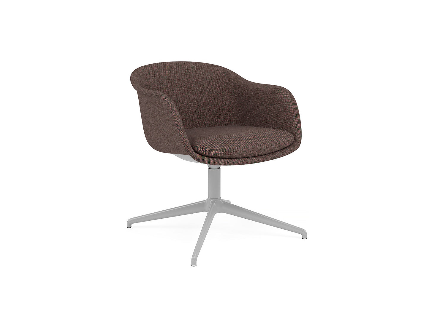 Fiber Conference Armchair with Swivel Base without Return by Muuto - clay 06