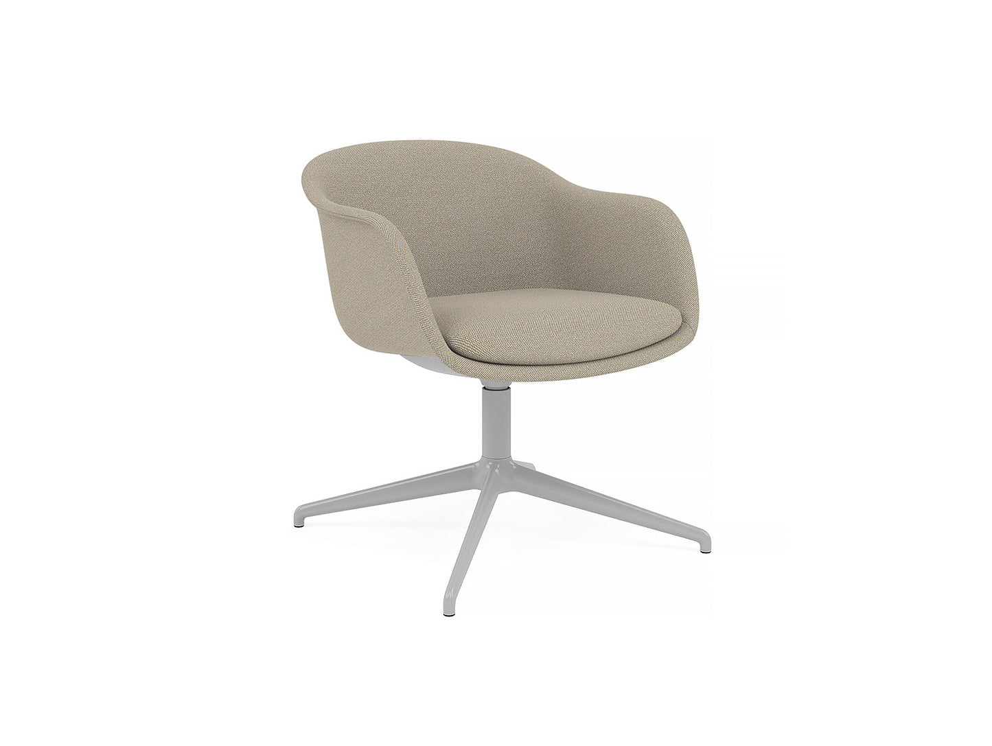 Fiber Conference Armchair with Swivel Base without Return by Muuto -  hallingdal 220