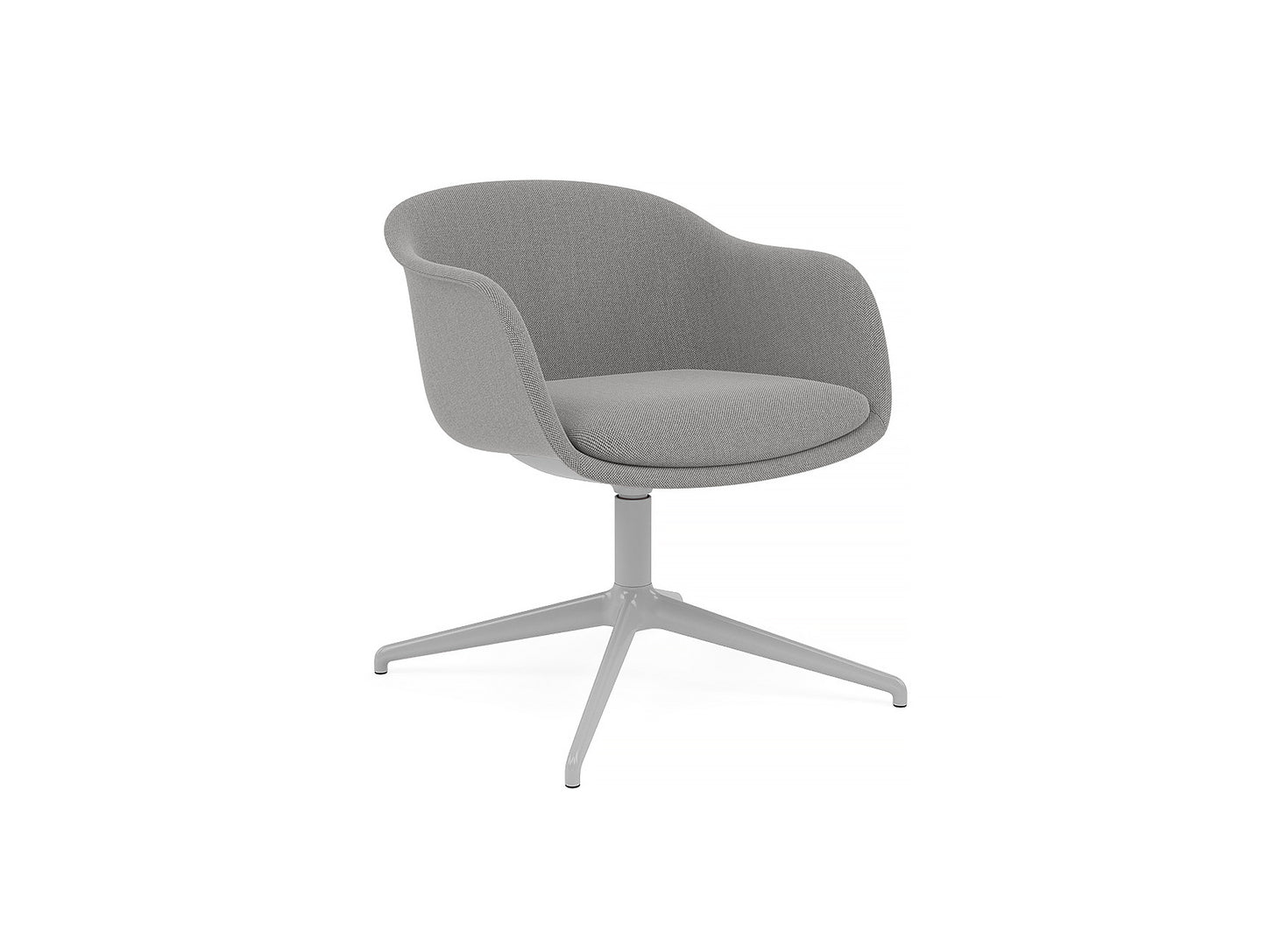 Fiber Conference Armchair with Swivel Base without Return by Muuto -  rewool 108