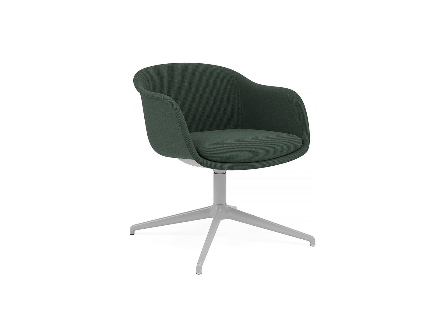 Fiber Conference Armchair with Swivel Base with Return by Muuto -  twill weave 990